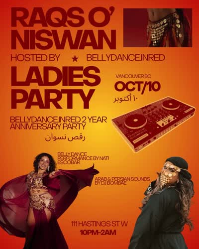 BellyDance.InRed 2-year Anniversary Community Women's Dance Party