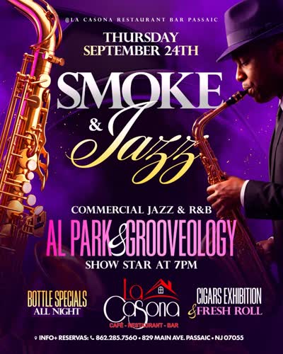JAZZ AND CIGARS....free entry....bottles special $100 regular and $150 premium