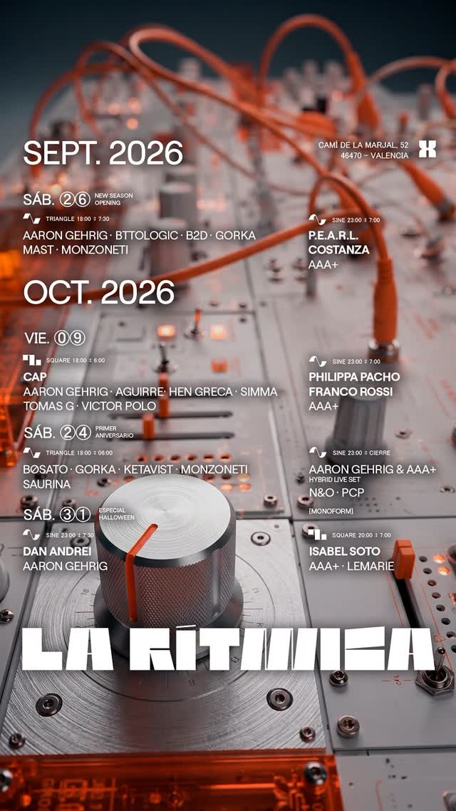 Nueva temporada. Cuatro fechas para volver a encontrarnos en La Rítmica.