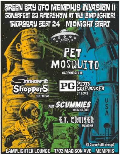 Green Bay UFO Memphis Invasion II Gonerfest 23 Aftershow at the Lamplighter!