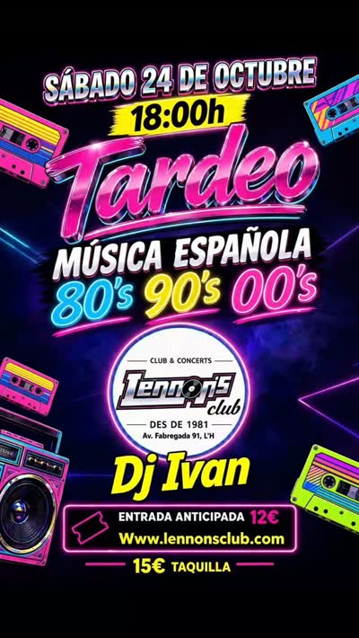 Tardeo Música Española 80's 90's 00's