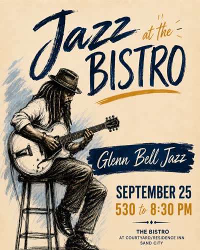He's back! @glennbelljazz returns to The Bistro for another evening of smooth jazz and good vibes.
