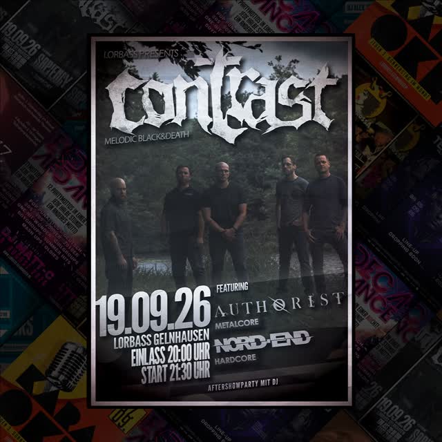 LIVE 19.09.: @contrast_kollektiv @authorist.band @nord.end.hc