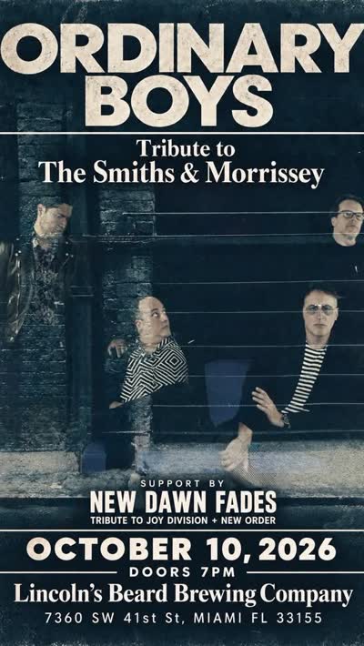 ORDINARY BOYS live at Lincoln’s Beard 🎸 Tribute to The Smiths & Morrissey. Support from New Dawn Fades (Joy Division + New Order).