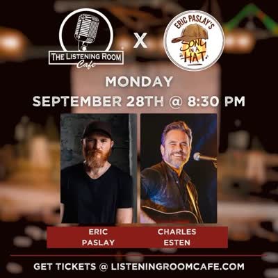 We are so excited to have Charles Esten join us on September 28th at The Listening Room!