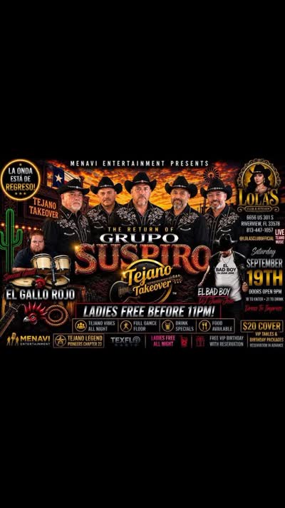 Tejano Takeover - Grupo Suspiro Return