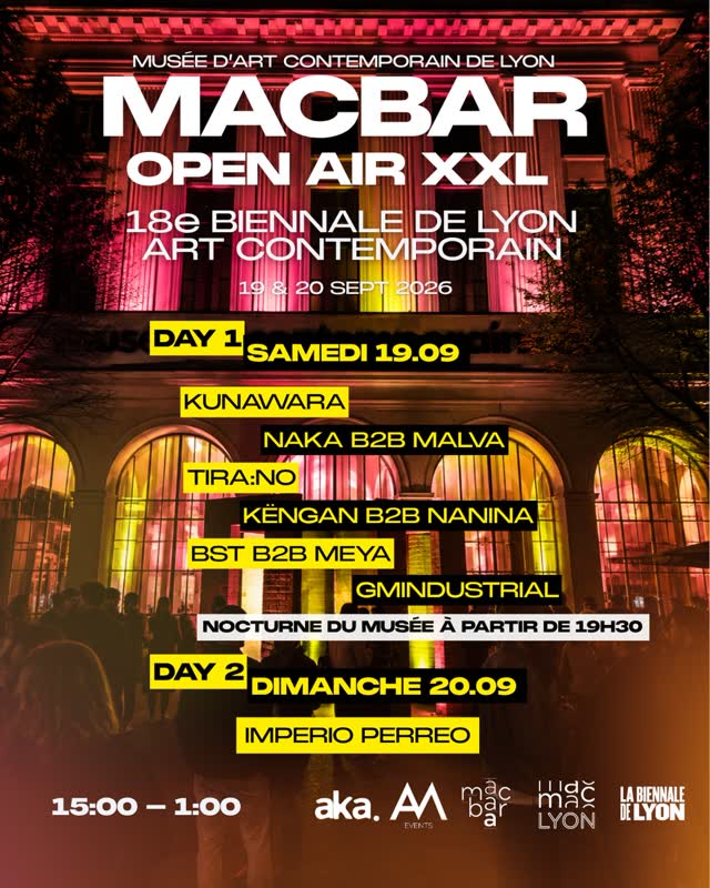 macBAR OPEN AIR XXL - 18e Biennale de Lyon