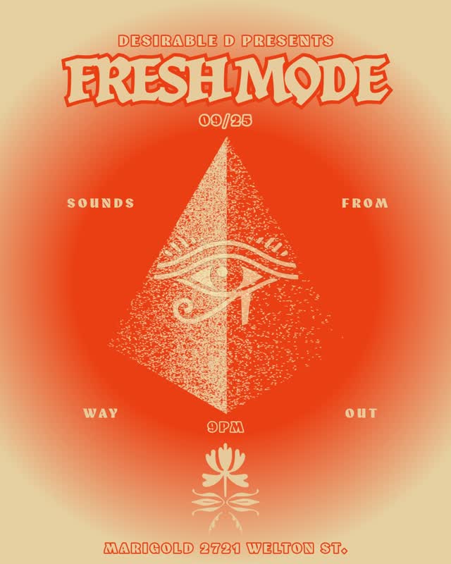 Super hyped to announce I’ll be rocking the decks @marigolddenver September 25th! #FRESHMODE with the sounds from way out 🛸 Come thru true and sip one with your boy! As always, it’s an all vinyl love affair 🧡 PEACE