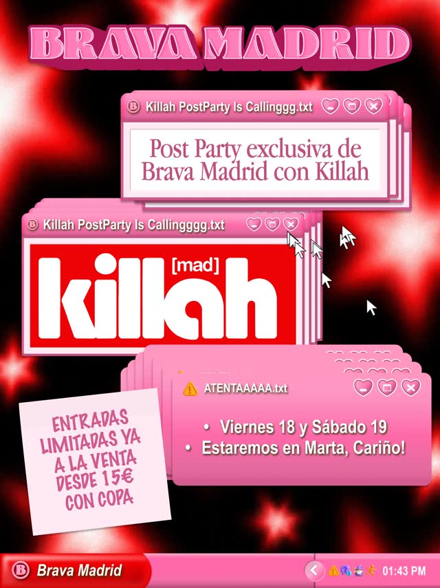 Post Party exclusiva de Brava Madrid con Killah