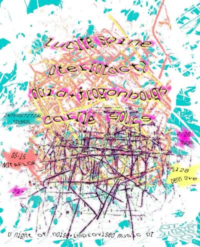 a night of noise+improvised music at Mary’s