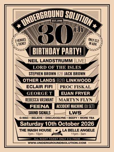 Underground Solution 30th Birthday Celebration