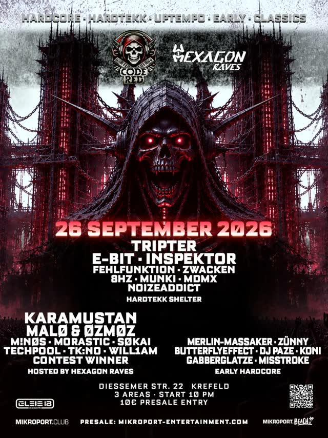 CODE RED X HEXAGON RAVES PRESENTS