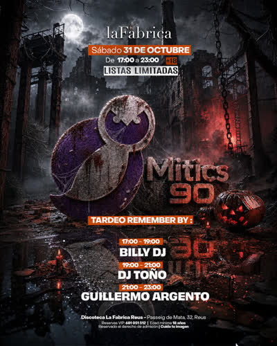 Halloween Tardéo en La Fàbrica Reus