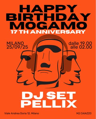 MOGAMO MILANO COMPIE 17 ANNI!