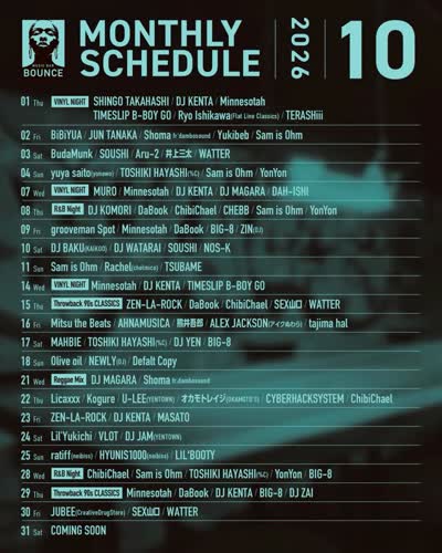 MONTHLY SCHEDULE 2026 10