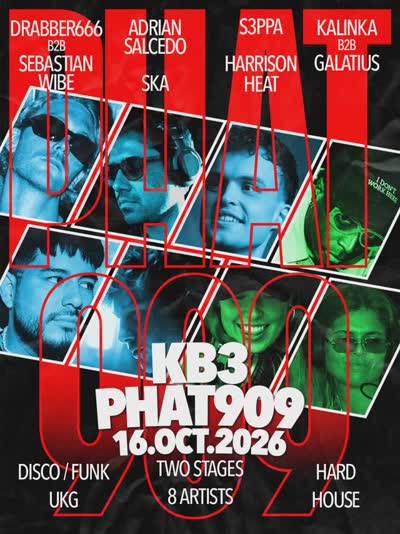 PHAT 909 IS BACK AT KB3 ON OCTOBER 16TH.