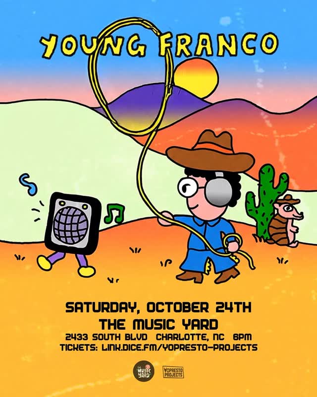 Australian dance music Icon @yngfrnco is making his Charlotte debut Saturday, October 24th at The Yard!