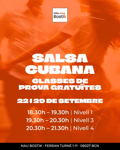 SALSA CUBANA CLASSES DE PROVA GRATUÏTES