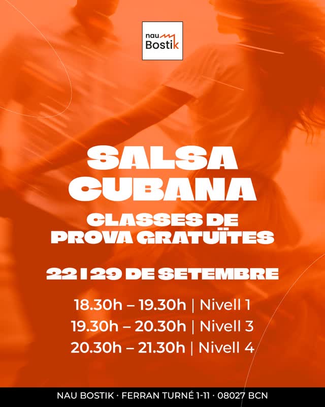 SALSA CUBANA CLASSES DE PROVA GRATUÏTES