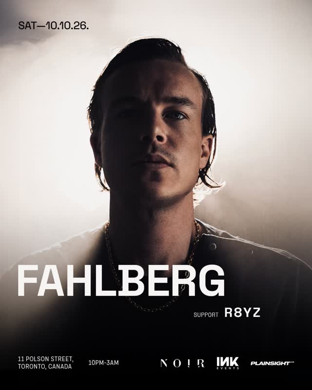 JUST ANNOUNCED & TICKET GIVEAWAY: @fahlbergmusic is coming to Toronto and landing inside NOIR on Saturday, October 10th 2026