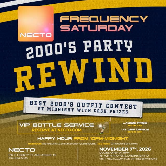 Frequency Saturday: 2000's Party Rewind