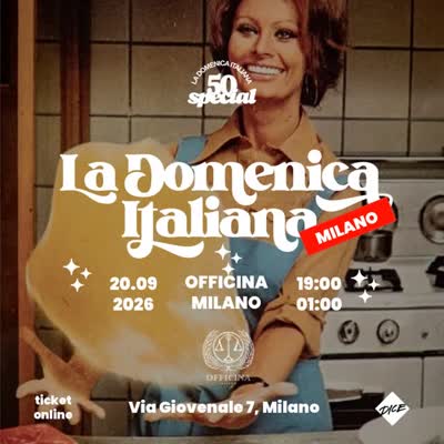 50 Special torna a Milano. Una domenica fatta di musica italiana, cibo, brindisi e le canzoni che tutti noi conosciamo.