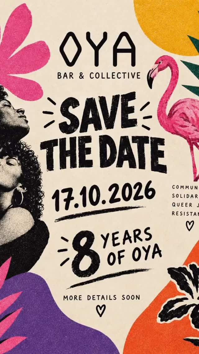 OYA Bar & Collective 8 Years Save the Date