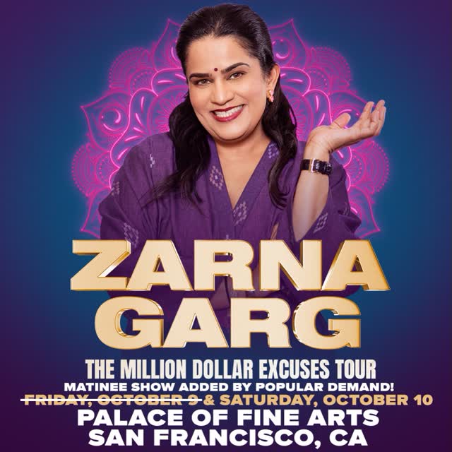 Zarna Garg: The Million Dollar Excuses Tour
