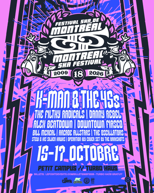@mtlskafest 18e édition - Société Ska de Montréal & @petitcampus presents three nights of ska