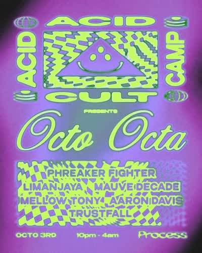 Acid Cult - Saturday 10/3 at Process / Watershed