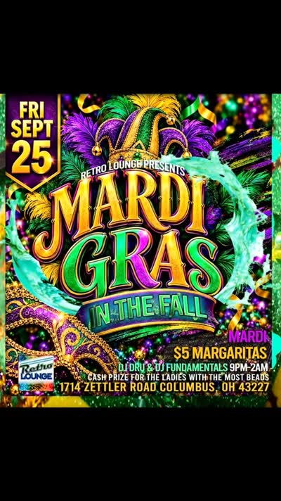 MARDI GRAS IN THE FALL IS TAKING OVER RETRO!