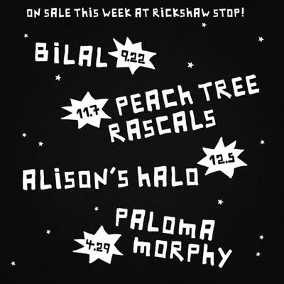 ON SALE THIS WEEK AT RICKSHAW STOP!