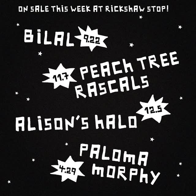 ON SALE THIS WEEK AT RICKSHAW STOP!