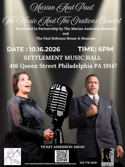 Marian and Paul The Music and The Oration Concert