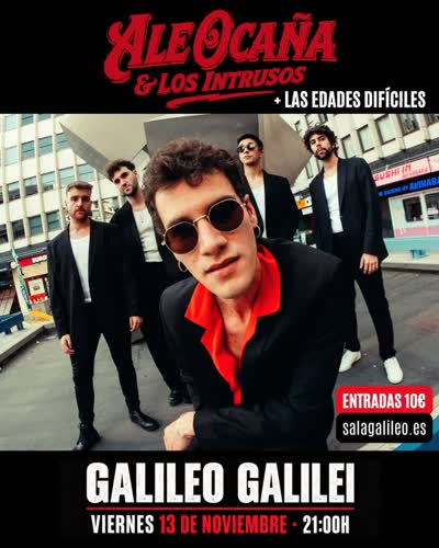 Concierto en Galileo Galilei con @lasedadesmusica como teloneros