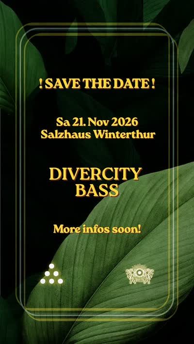 Save the date! Sa 21. Nov at @salzhaus Winterthur!