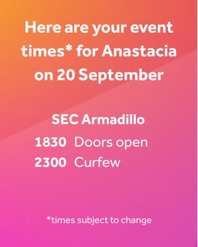 Anastacia at SEC Armadillo