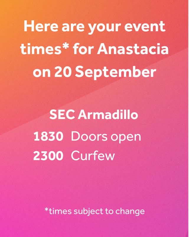 Anastacia at SEC Armadillo