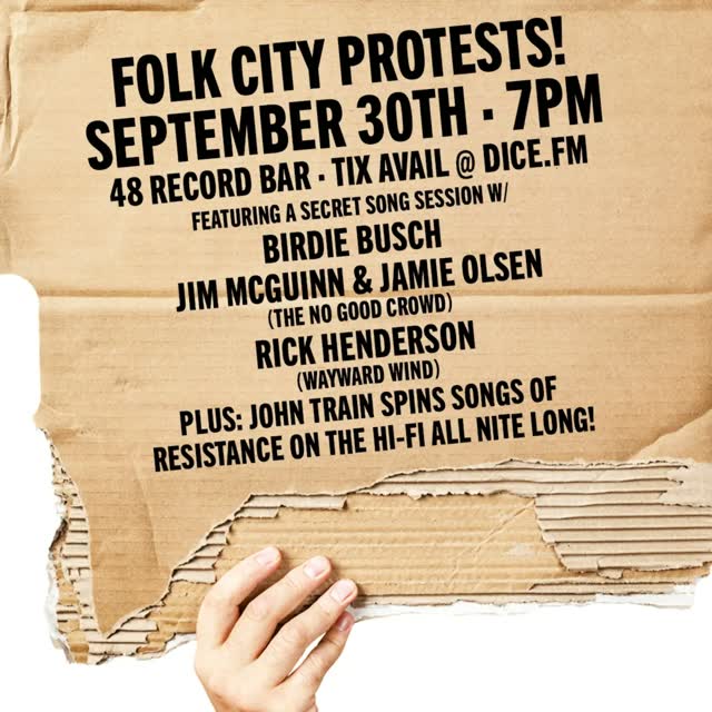 Folk City presents SONGS OF PROTEST