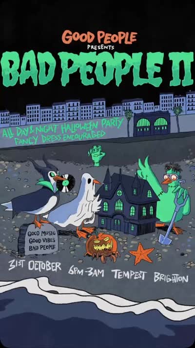 Good People Presents Bad People II - All Day & Night Halloween Party