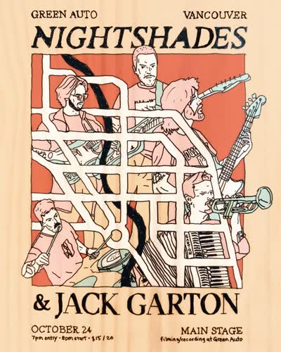 nightshades is headed back to Vancouver, sharing a bill with @jackgartonmusic and his band on October 24th!