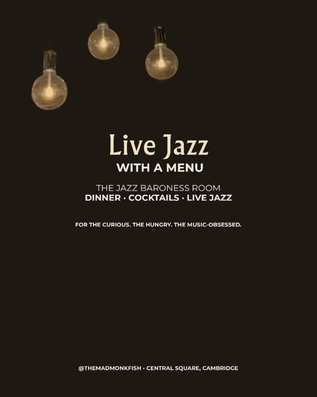 Live jazz with a menu