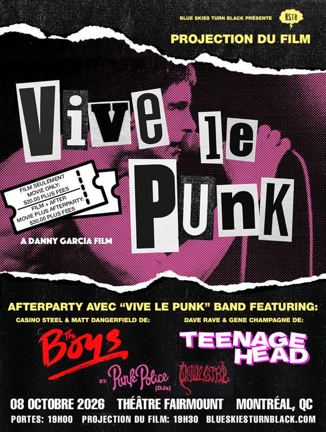 Vive Le Punk film screening + afterparty