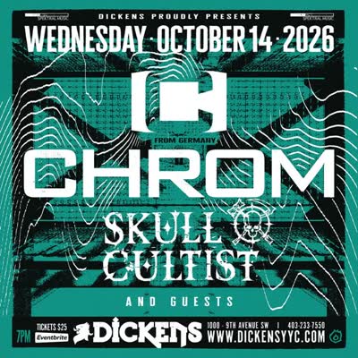 Futurepop/Synthpop Show featuring @chrom_music_official, @skullcultist, and @nebulae_complex_music