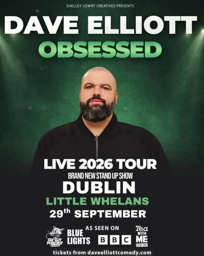 Dave Elliott Obsessed Live 2026 Tour