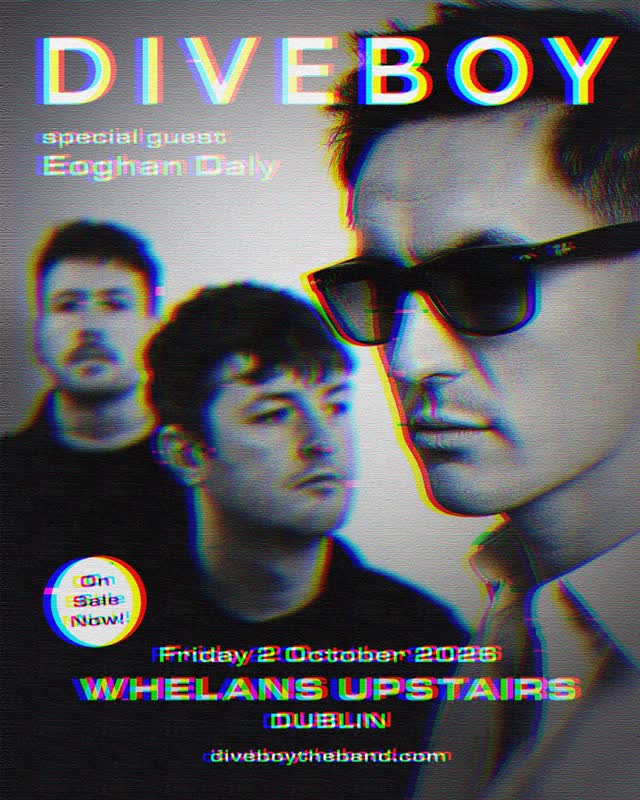 Dive Boy The Band coming to Dublin on Friday 2 October