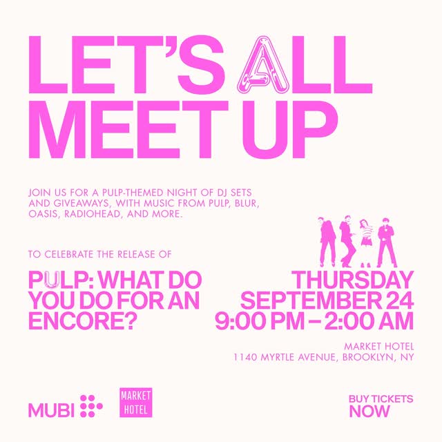 LET'S ALL MEET UP - A Britpop Party