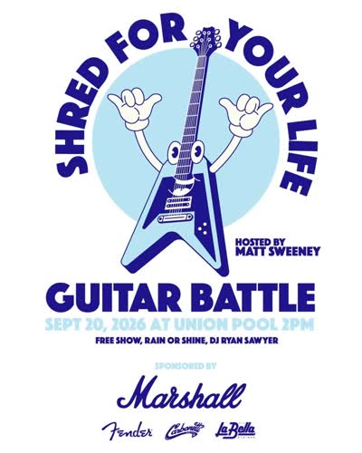 Shred Four Your Life returns this Sunday - Live Guitar Battle