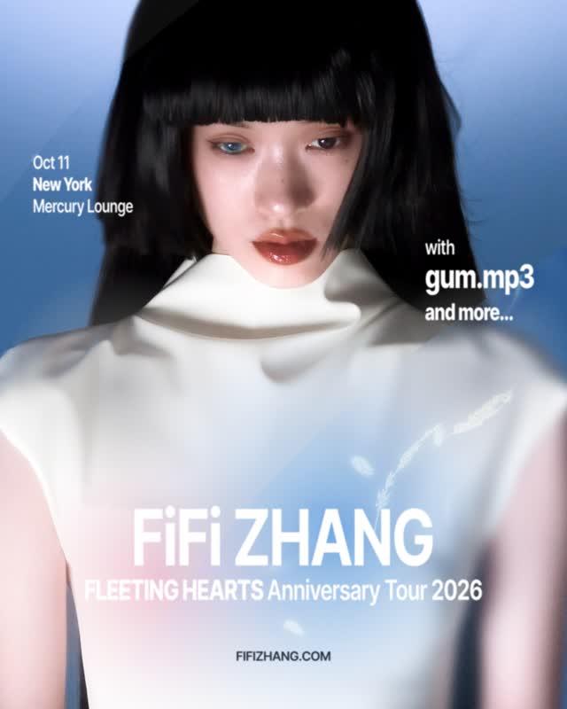 JUST ANNOUNCED ✰ Fifi Zhang ✰ October 11 ✰ Tickets on sale Friday @ 12pm! ✰