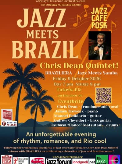 CHRIS DEAN QUINTET: BRAZILIERA - JAZZ MEETS SAMBA!